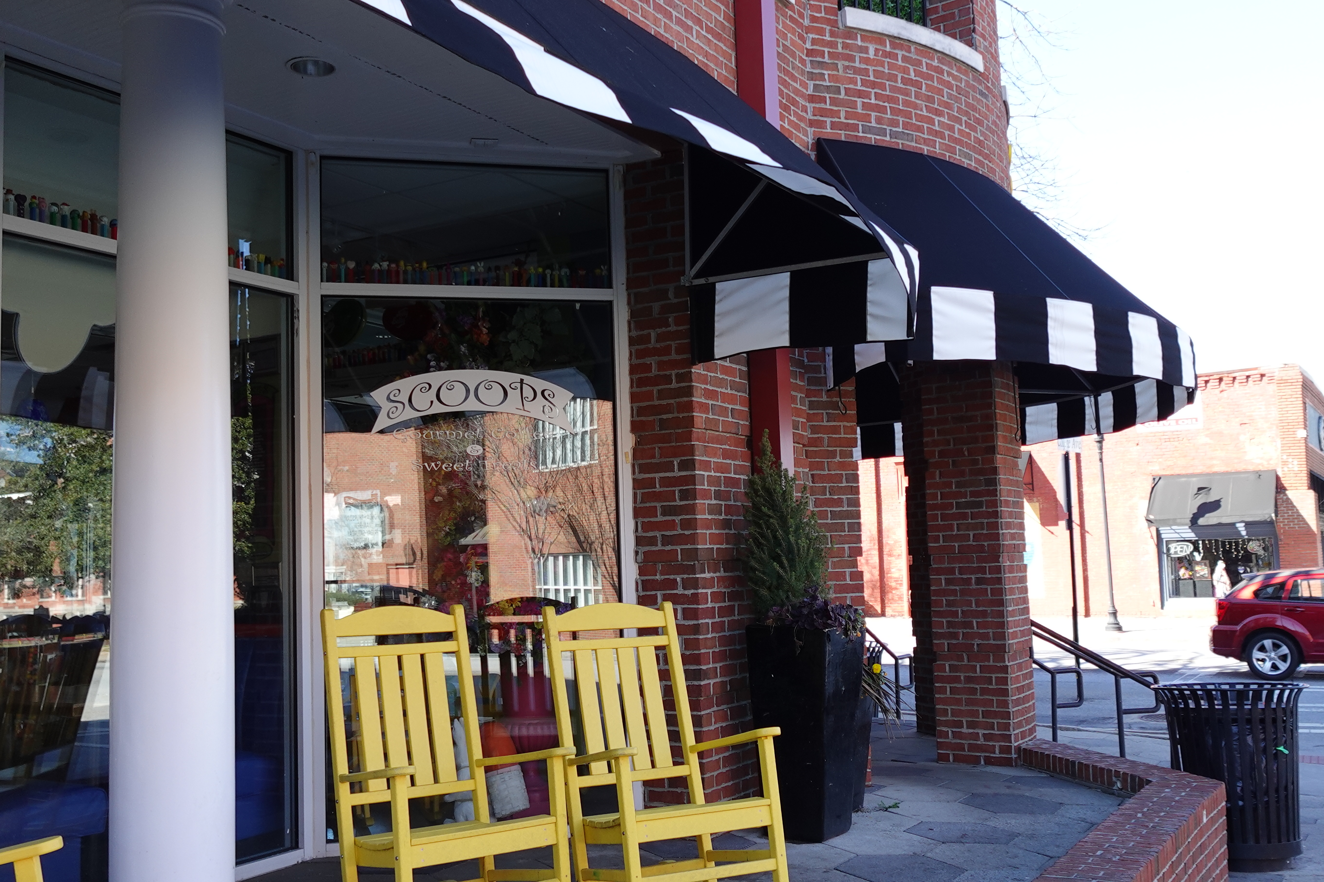 Sccops Ice cream Closeup